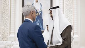 رئيس الدولة يبحث مع وزير خارجية الهند العدوان الإيراني