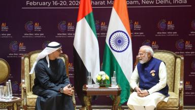 ولي عهد أبوظبي يبحث مع رئيس وزراء الهند تعزيز التعاون في الذكاء الاصطناعي والحوسبة المتقدمة